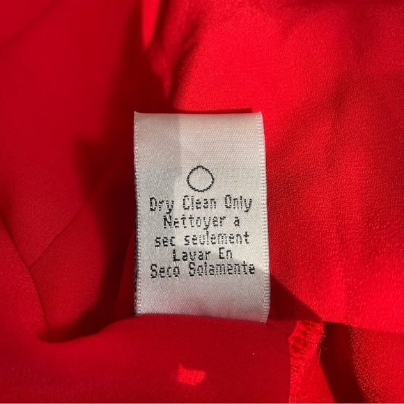 NWOT Sachin & Babi lined red chiffon button up mini dress size 4. - Picture 9 of 9